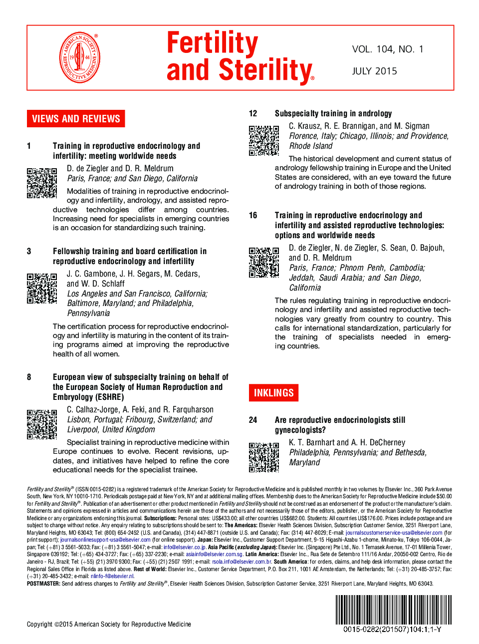 Table of Contents