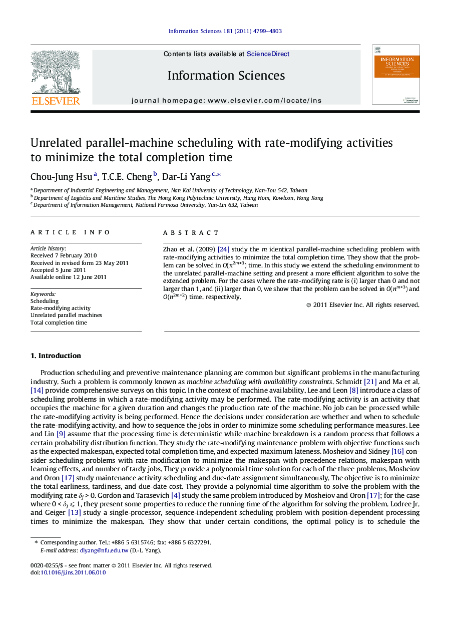 Unrelated parallel-machine scheduling with rate-modifying activities to minimize the total completion time