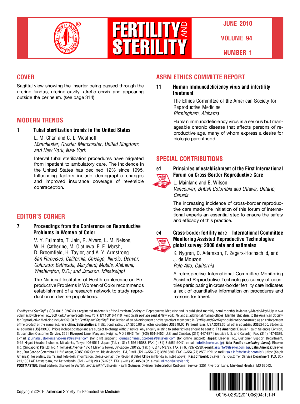 Table of Contents