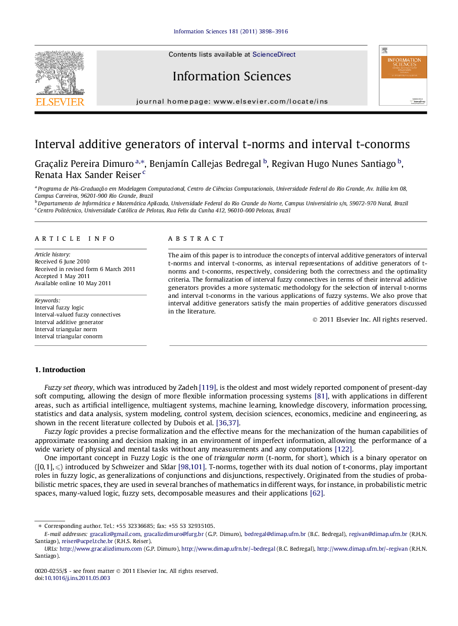 Interval additive generators of interval t-norms and interval t-conorms