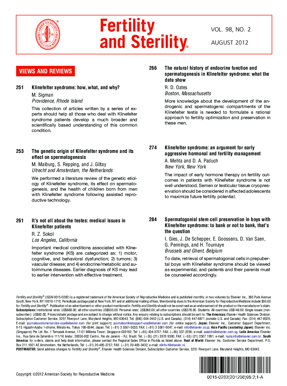 Table of Contents