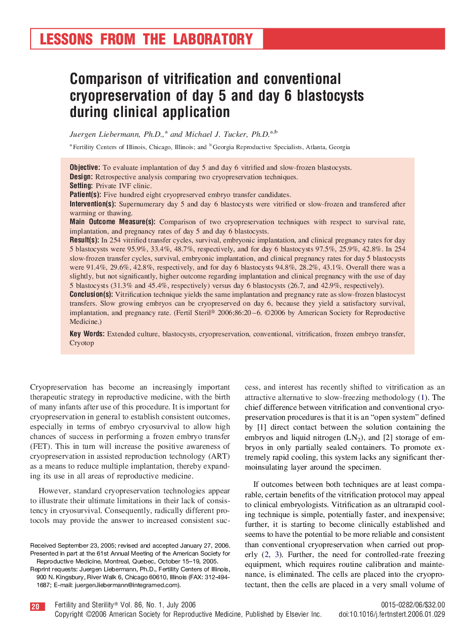 Comparison of vitrification and conventional cryopreservation of day 5 and day 6 blastocysts during clinical application