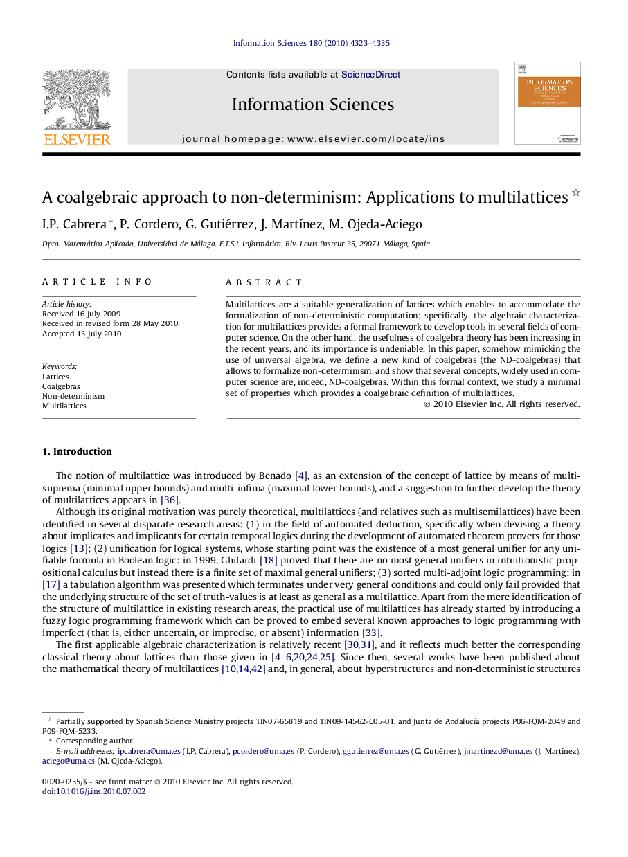 A coalgebraic approach to non-determinism: Applications to multilattices 