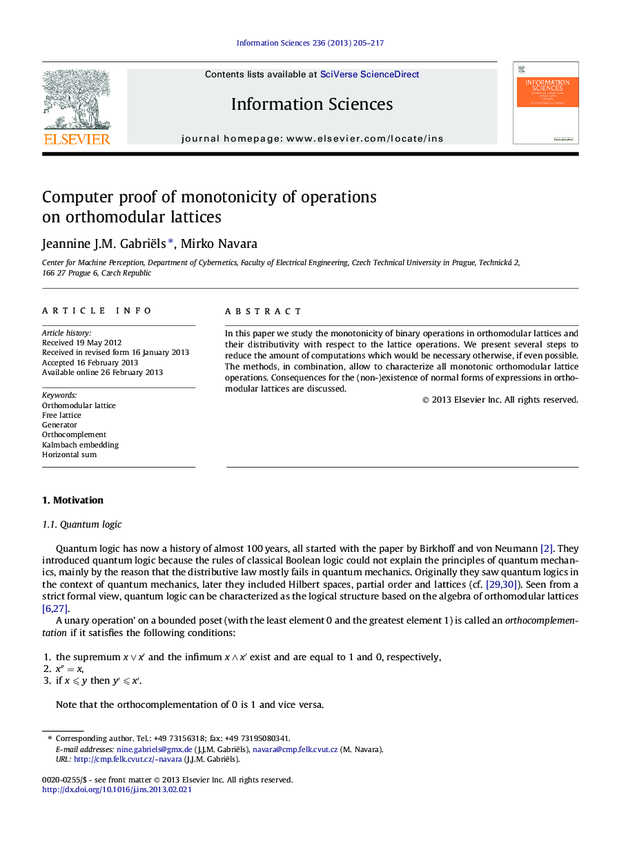 Computer proof of monotonicity of operations on orthomodular lattices