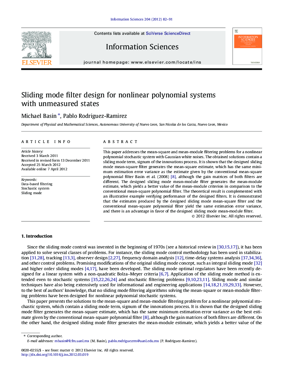 Sliding mode filter design for nonlinear polynomial systems with unmeasured states