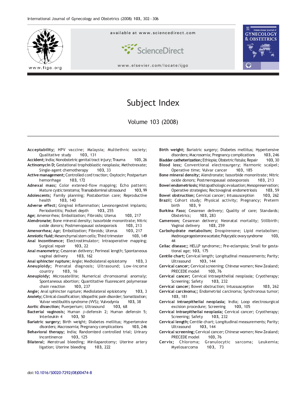 Subject Index
