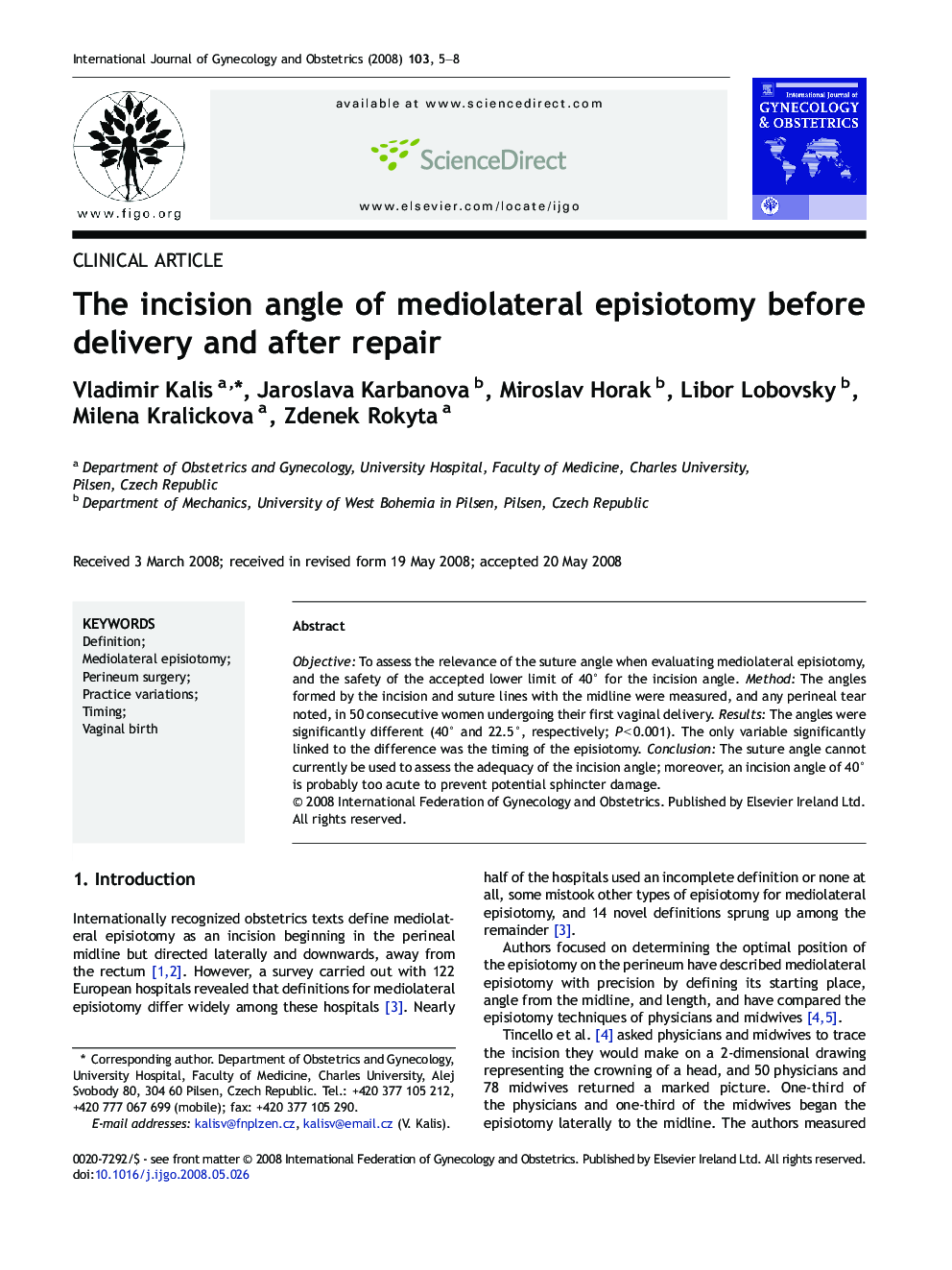 The incision angle of mediolateral episiotomy before delivery and after repair