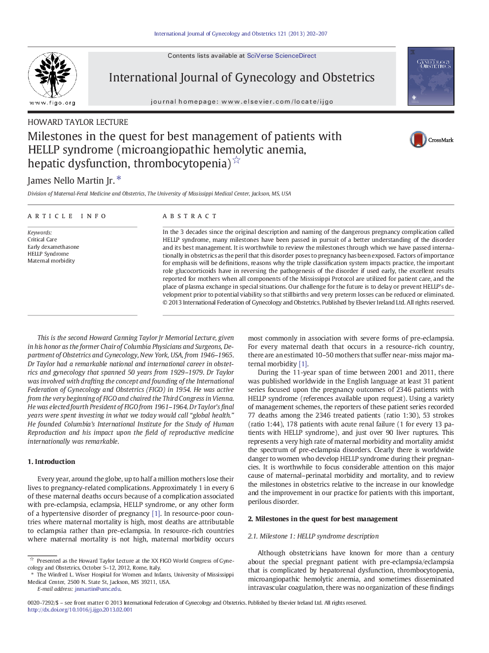 Milestones in the quest for best management of patients with HELLP syndrome (microangiopathic hemolytic anemia, hepatic dysfunction, thrombocytopenia) 