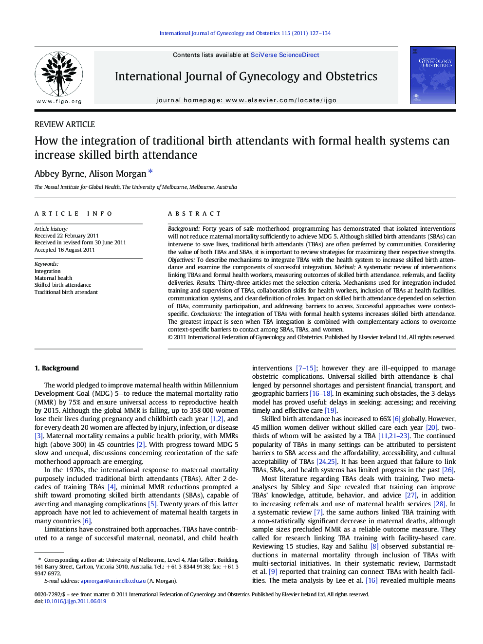 How the integration of traditional birth attendants with formal health systems can increase skilled birth attendance