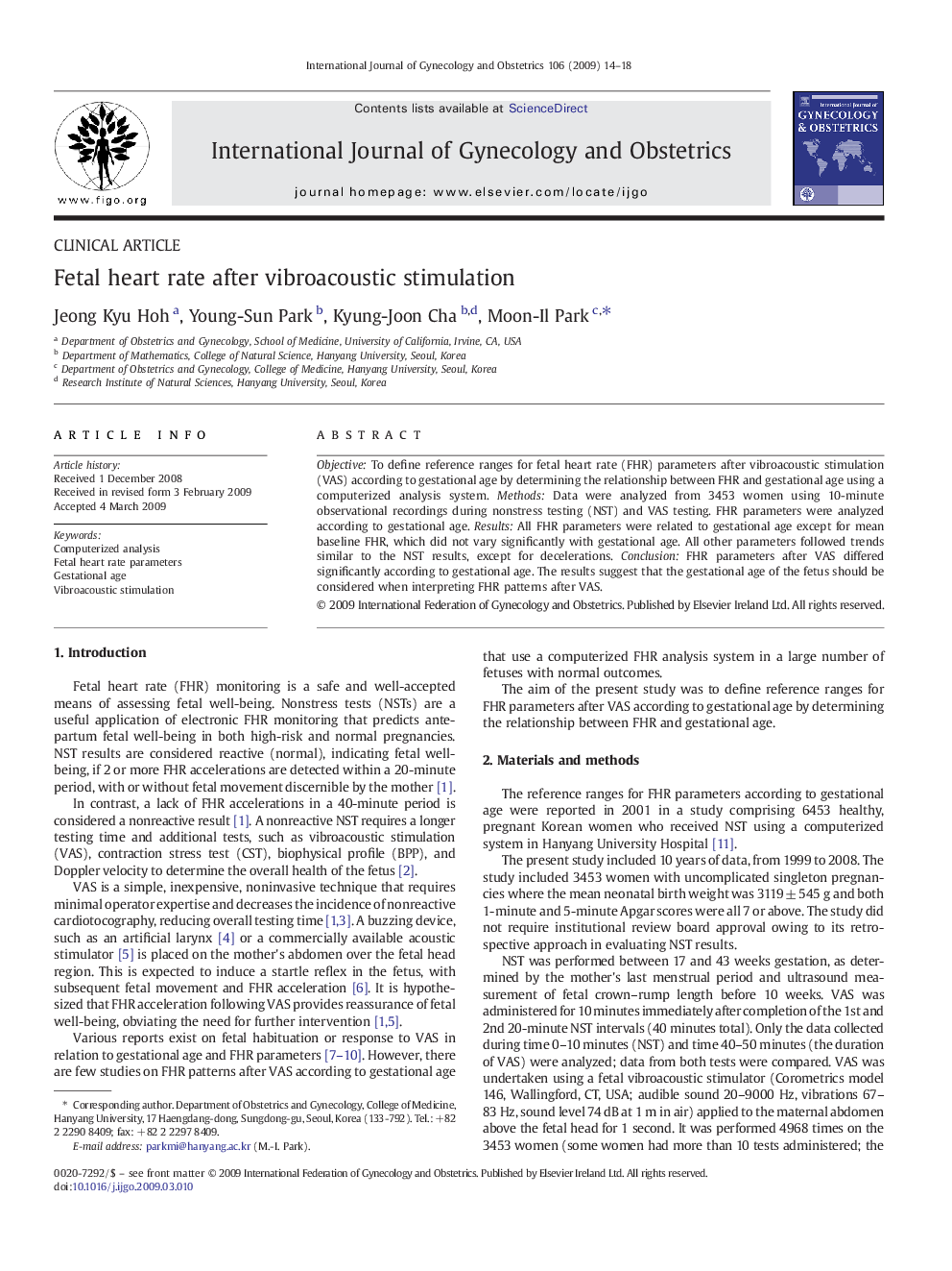 Fetal heart rate after vibroacoustic stimulation