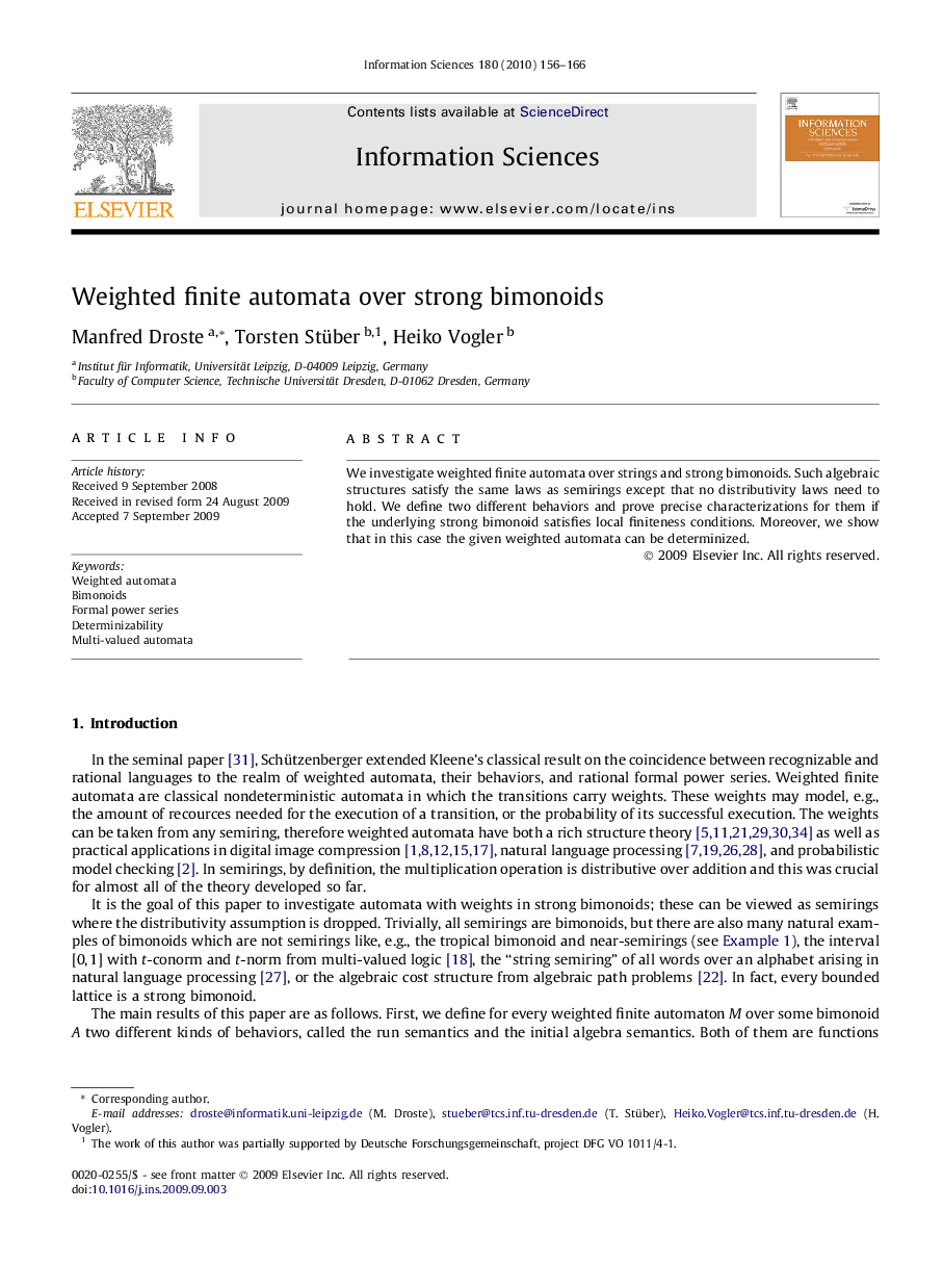 Weighted finite automata over strong bimonoids