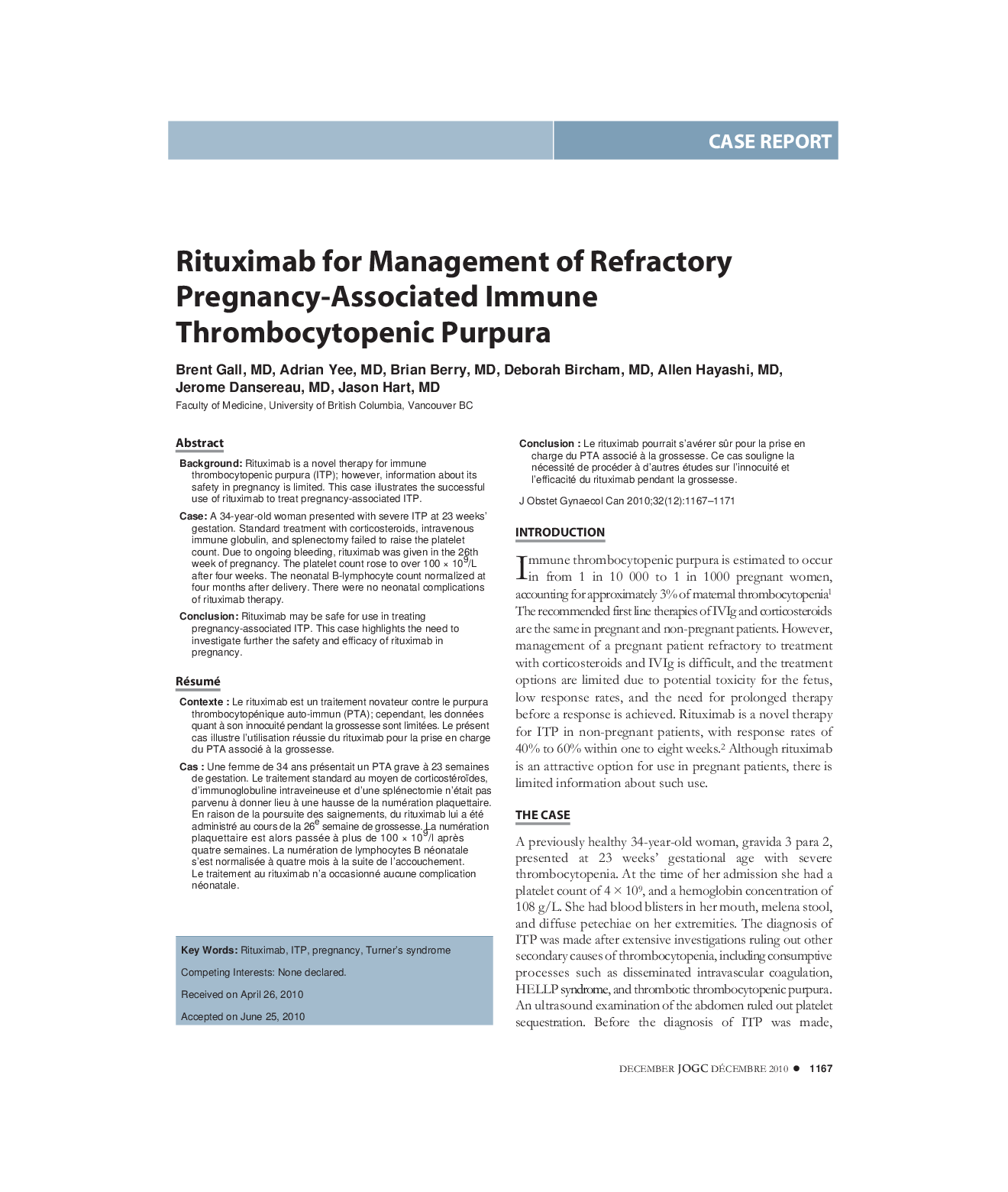 Rituximab for Management of Refractory Pregnancy-Associated Immune Thrombocytopenic Purpura