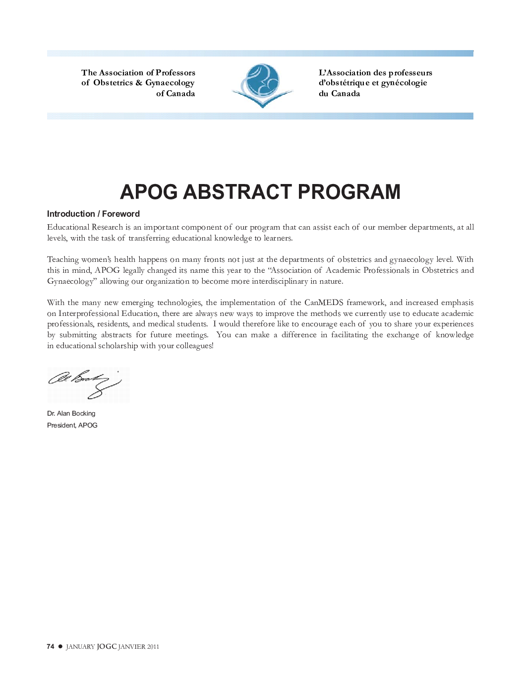 Apog Abstract Program
