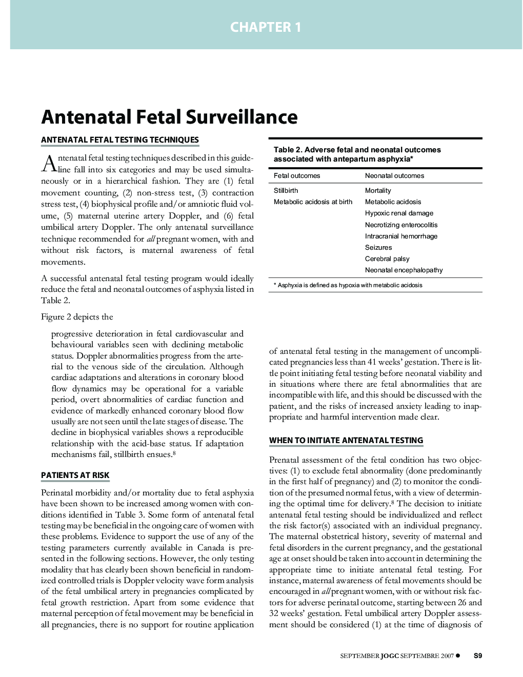 Antenatal Fetal Surveillance
