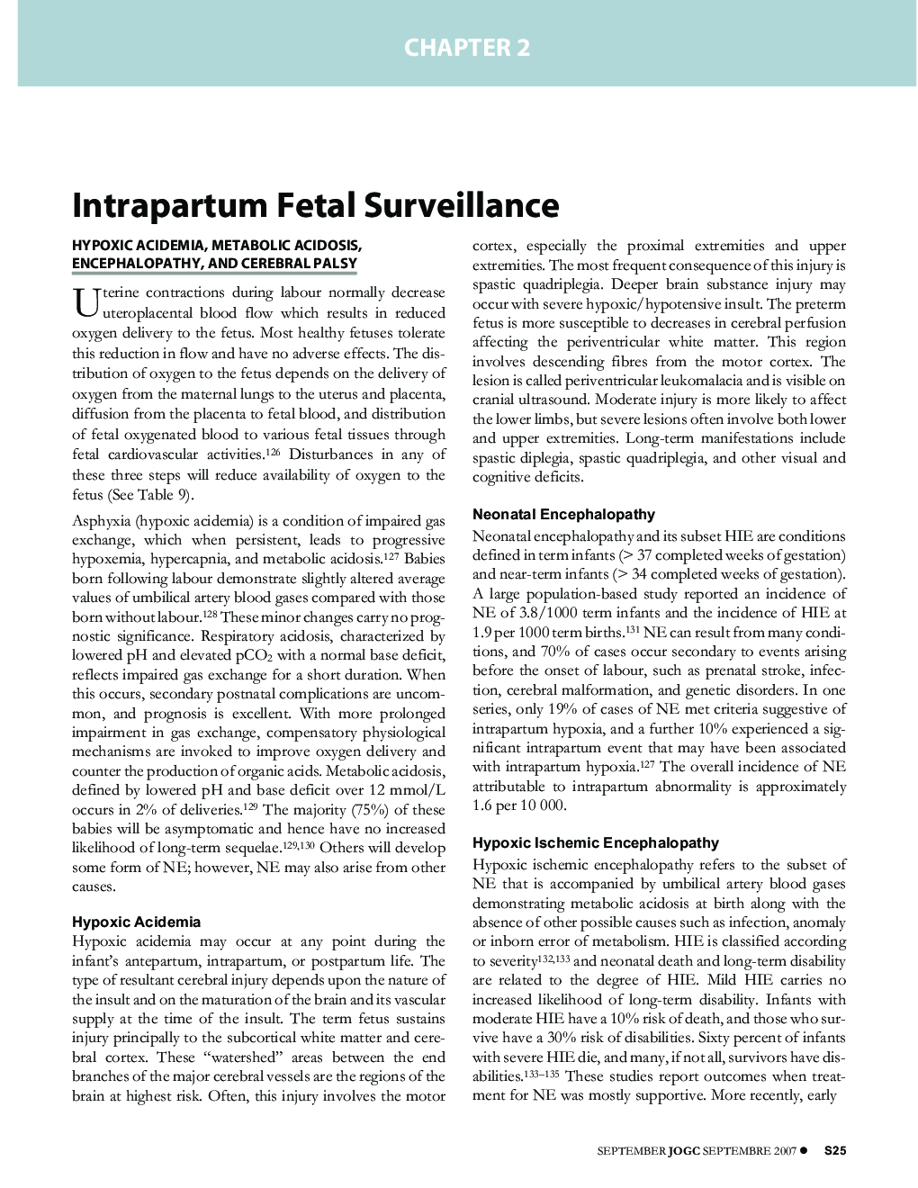 Intrapartum Fetal Surveillance