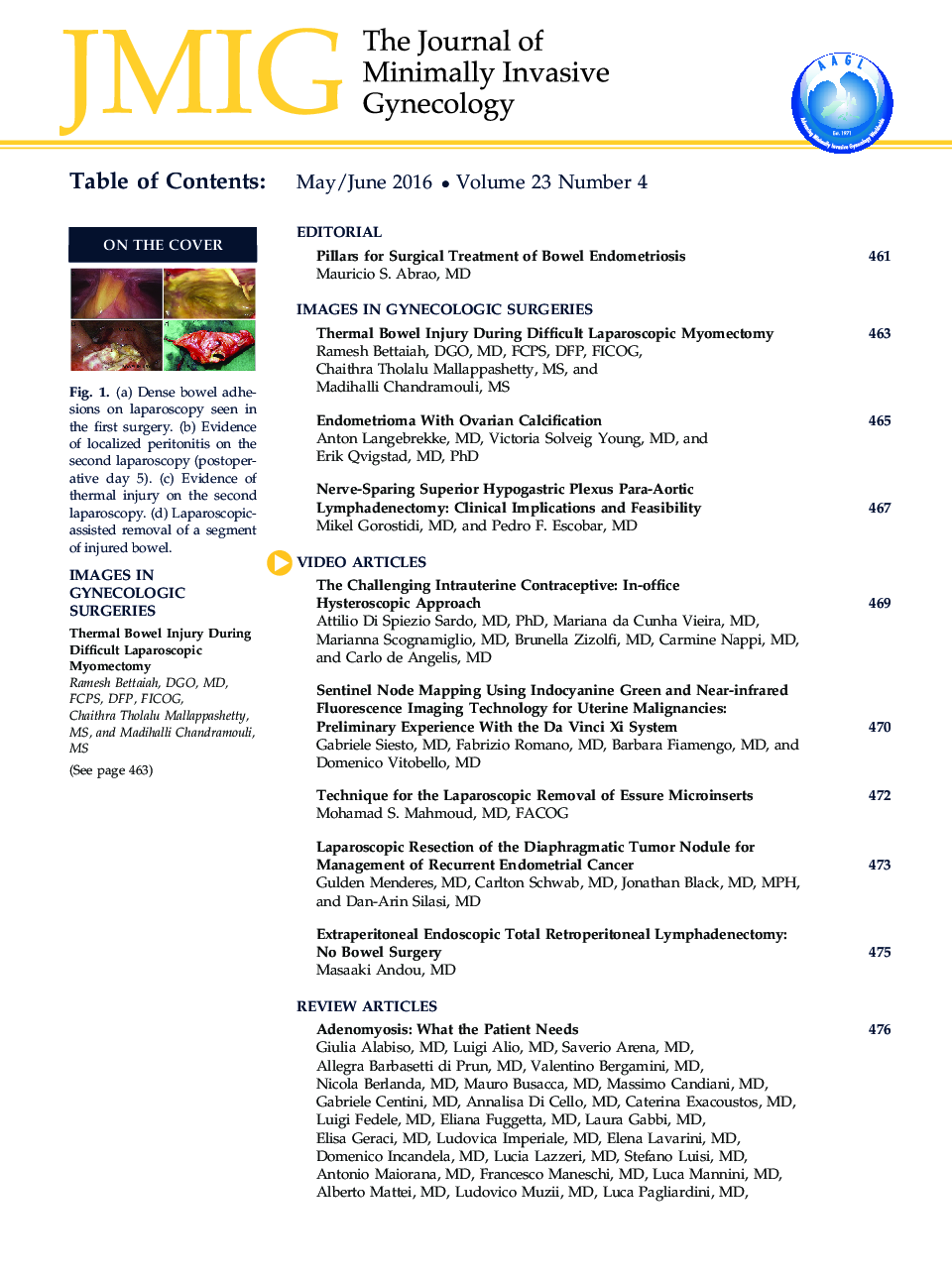 عکس صفحه اول مقاله: Table of Contents Table of Contents