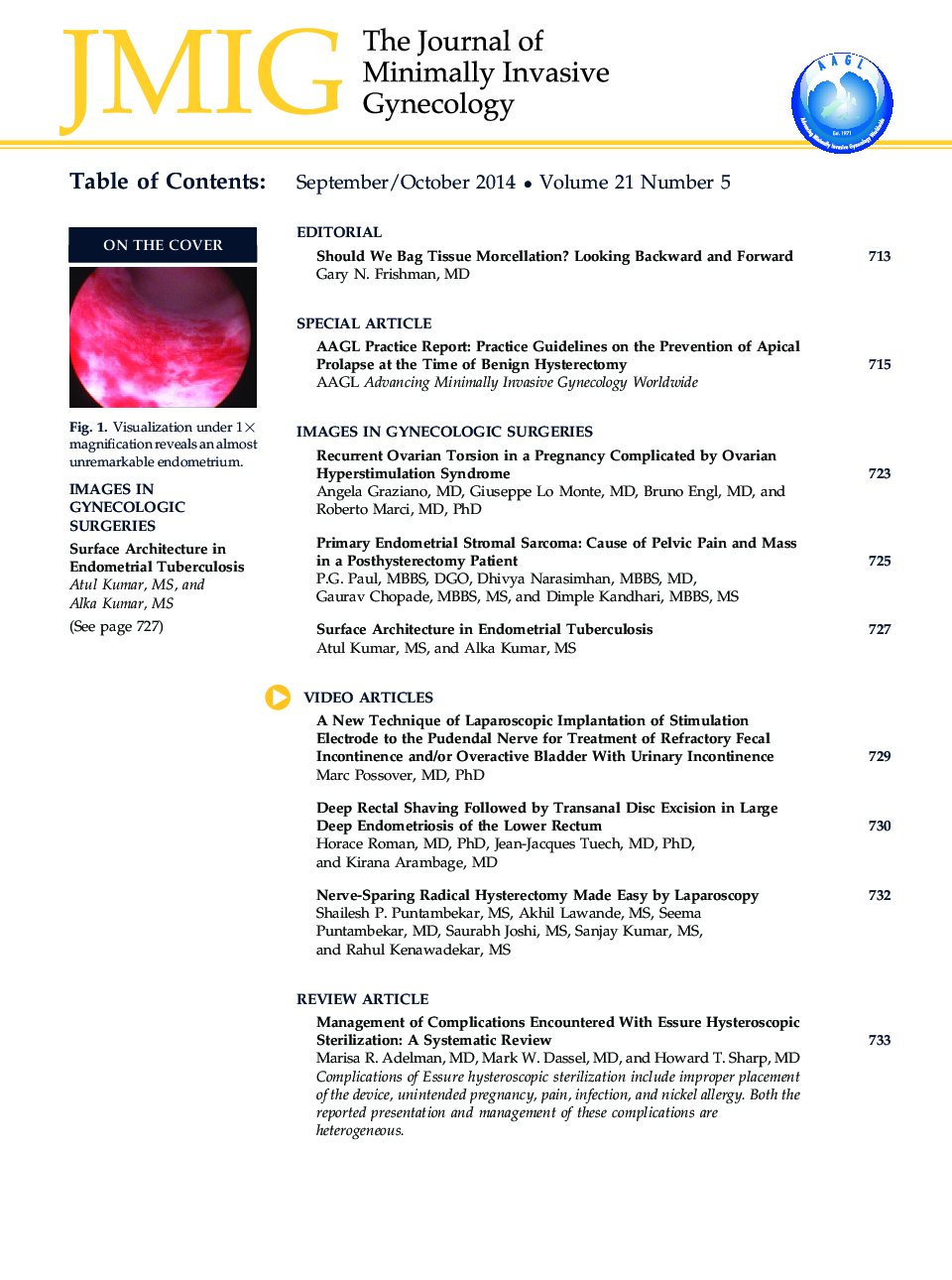 Table of Contents