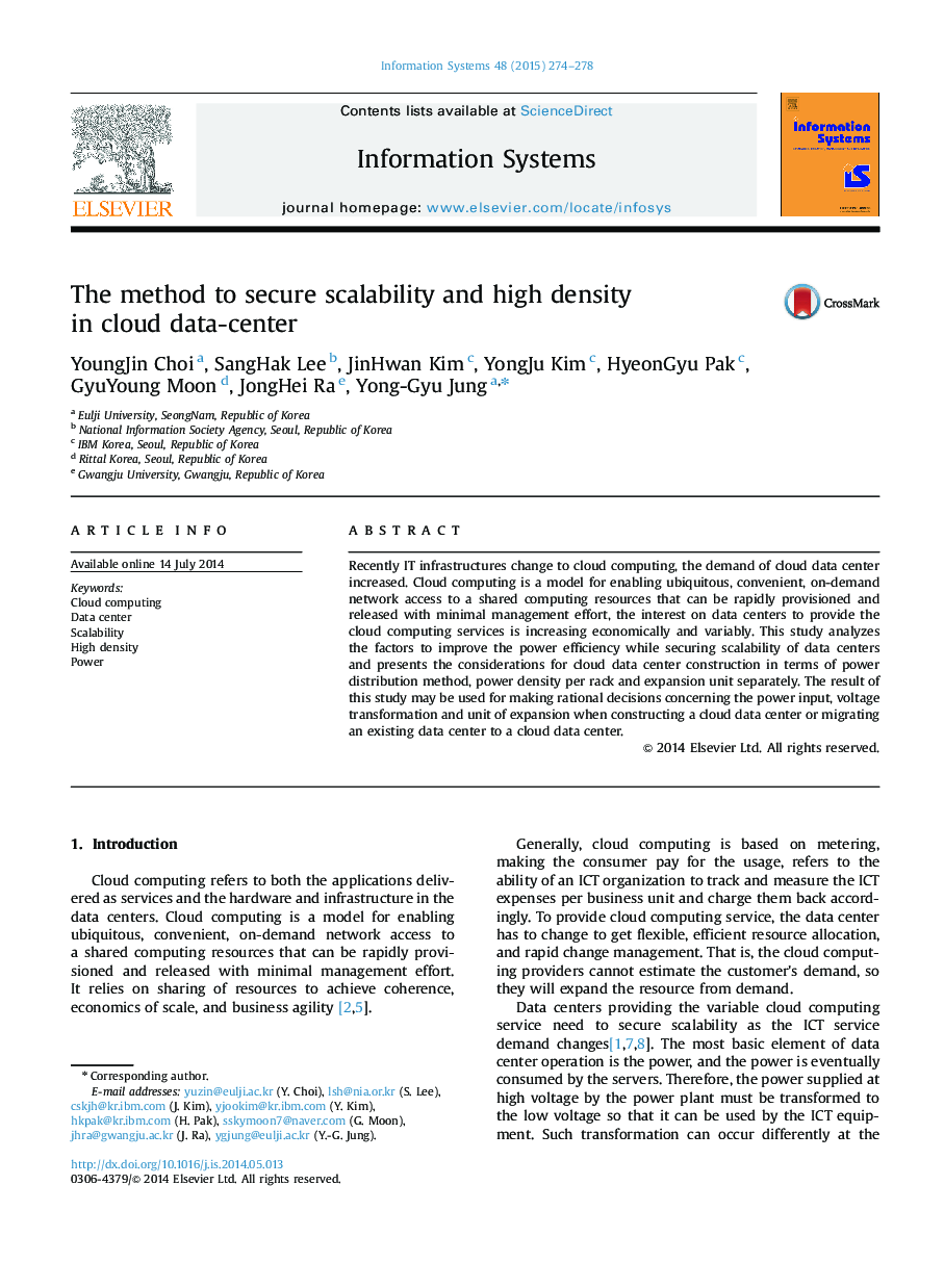 The method to secure scalability and high density in cloud data-center