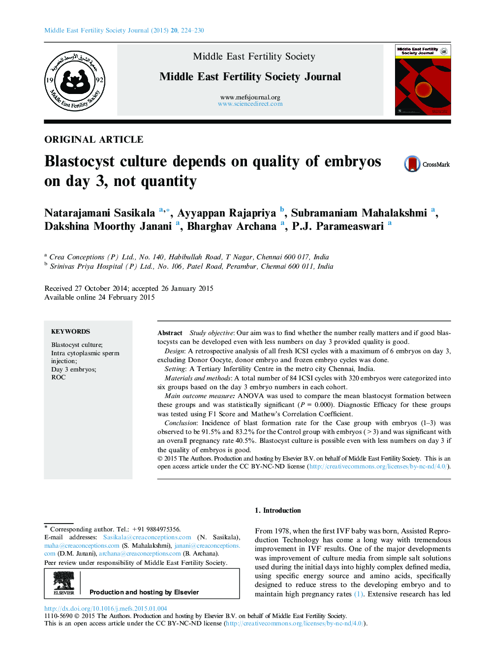 Blastocyst culture depends on quality of embryos on day 3, not quantity 