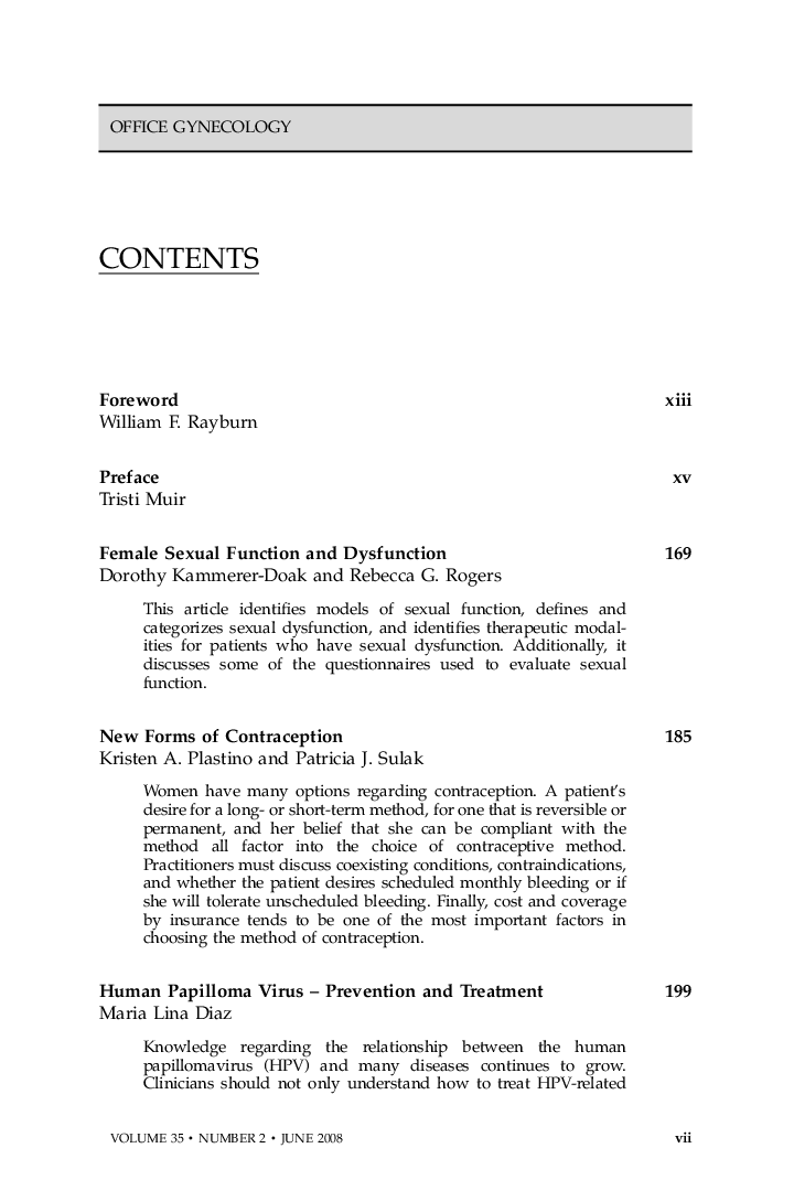 Table of Contents