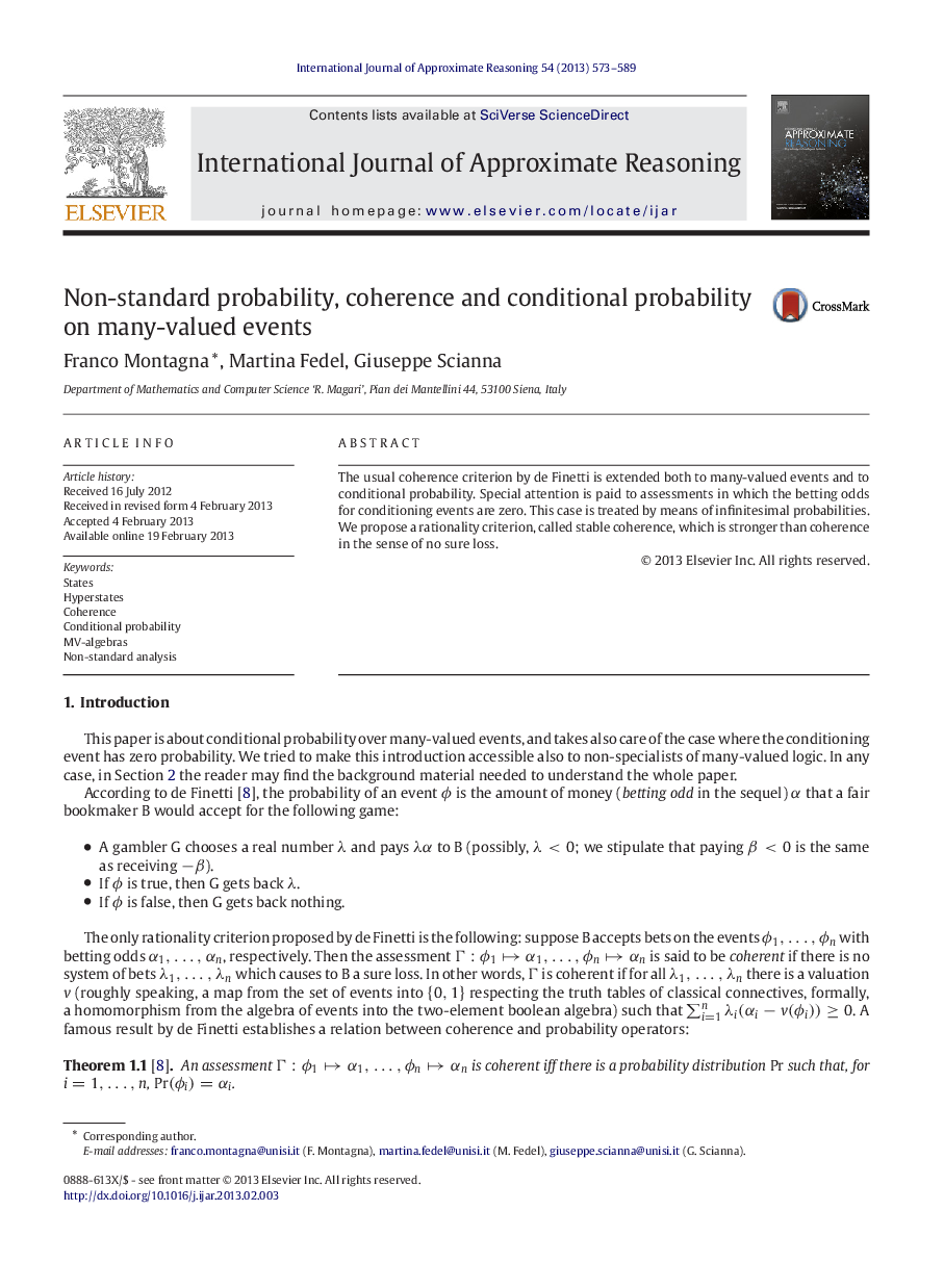 Non-standard probability, coherence and conditional probability on many-valued events