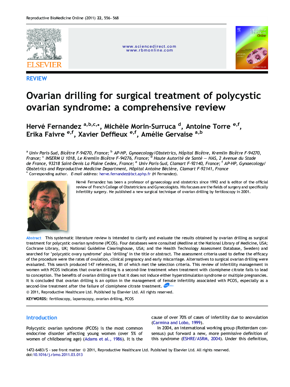 Ovarian drilling for surgical treatment of polycystic ovarian syndrome: a comprehensive review 