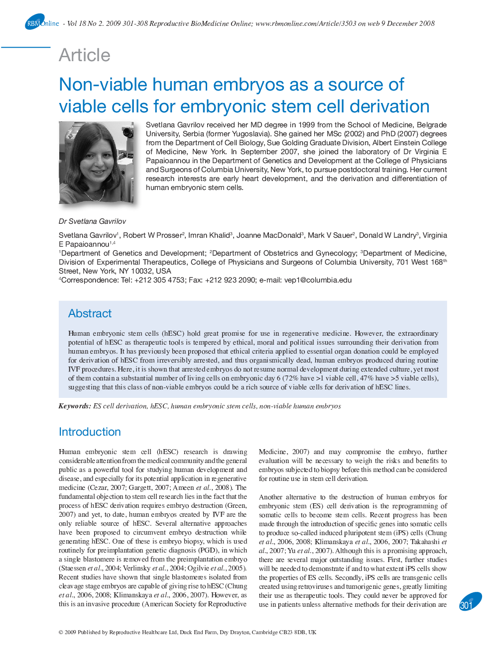 Non-viable human embryos as a source of viable cells for embryonic stem cell derivation 