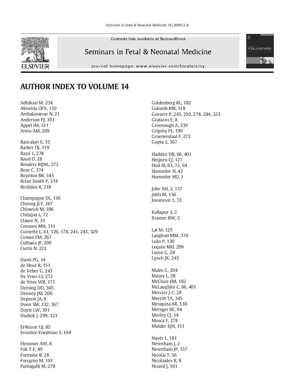 Author and keyword index