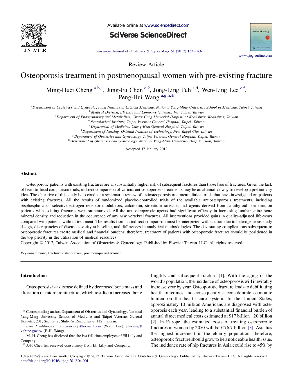 Osteoporosis treatment in postmenopausal women with pre-existing fracture