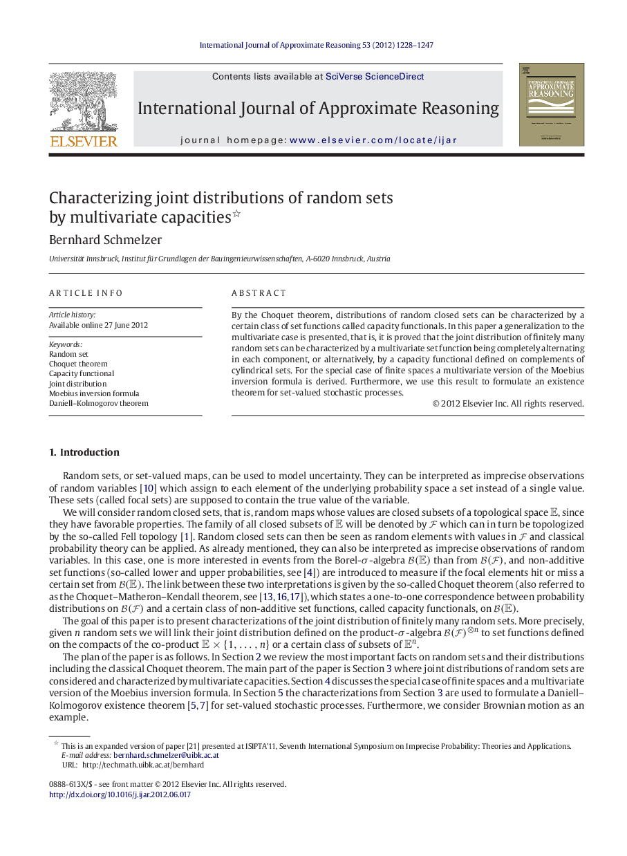 Characterizing joint distributions of random sets by multivariate capacities 