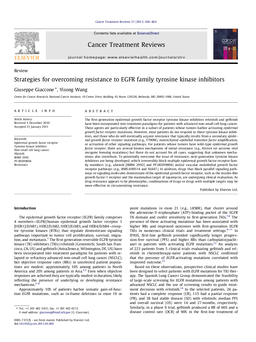 Strategies for overcoming resistance to EGFR family tyrosine kinase inhibitors