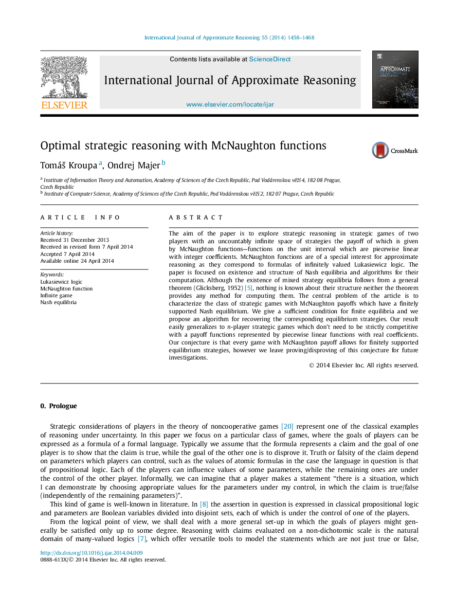 Optimal strategic reasoning with McNaughton functions