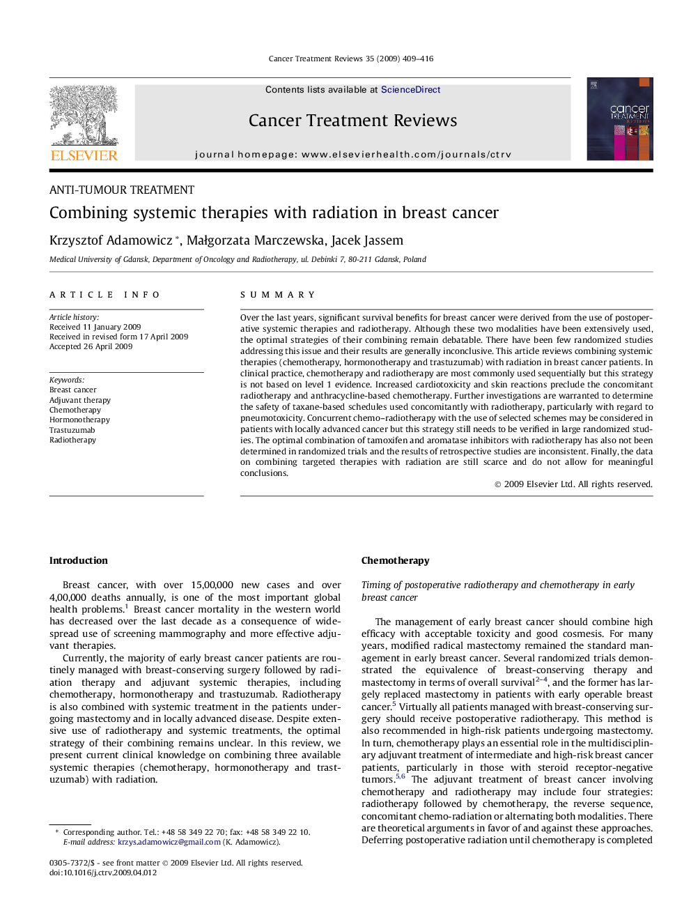 Combining systemic therapies with radiation in breast cancer