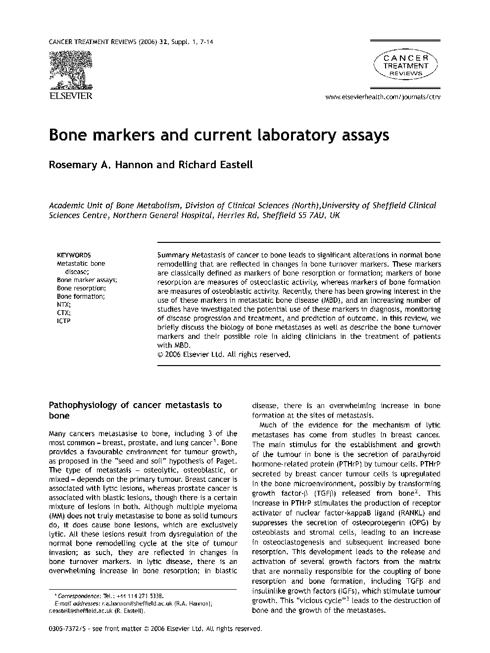 Bone markers and current laboratory assays