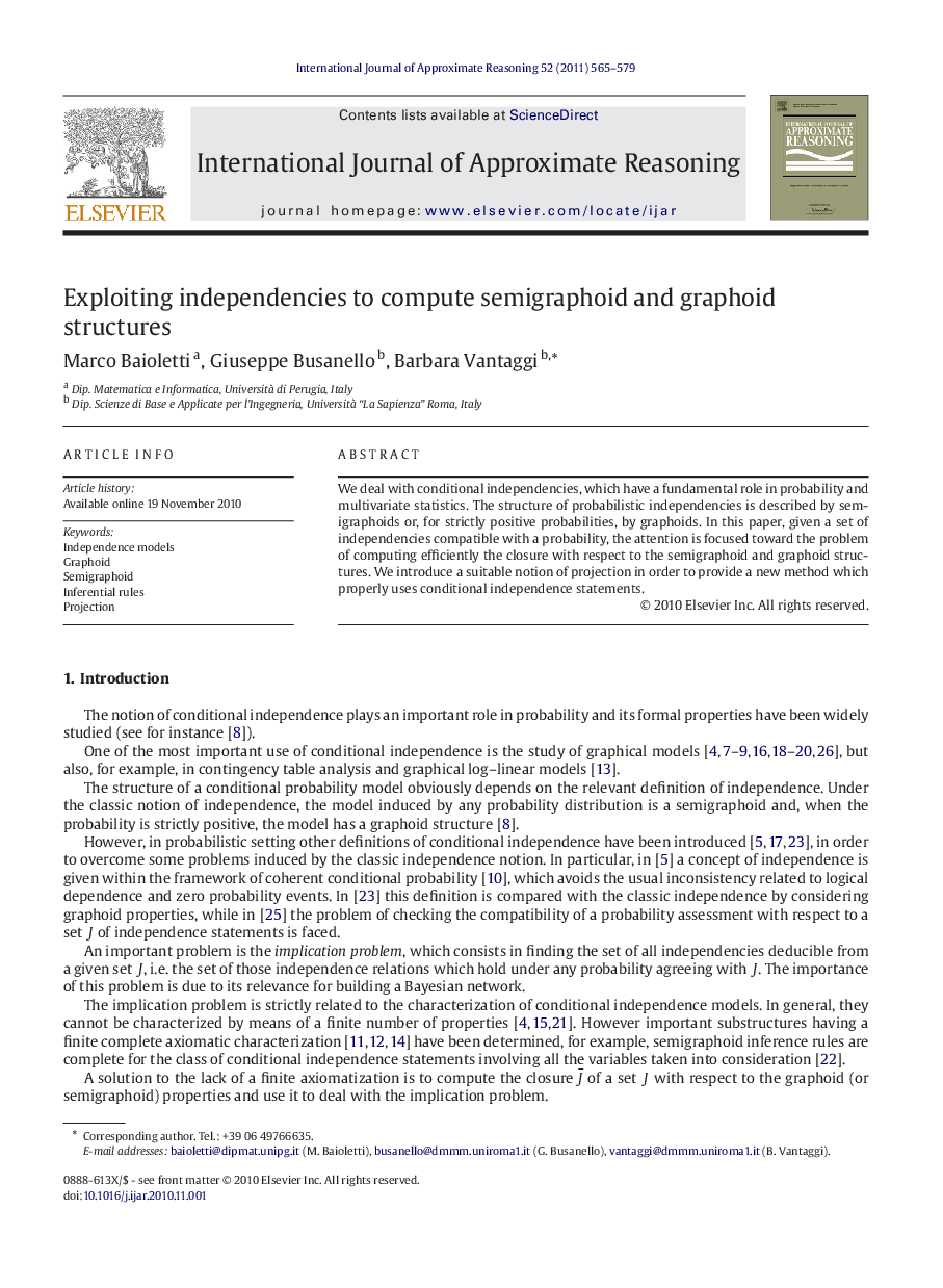 Exploiting independencies to compute semigraphoid and graphoid structures
