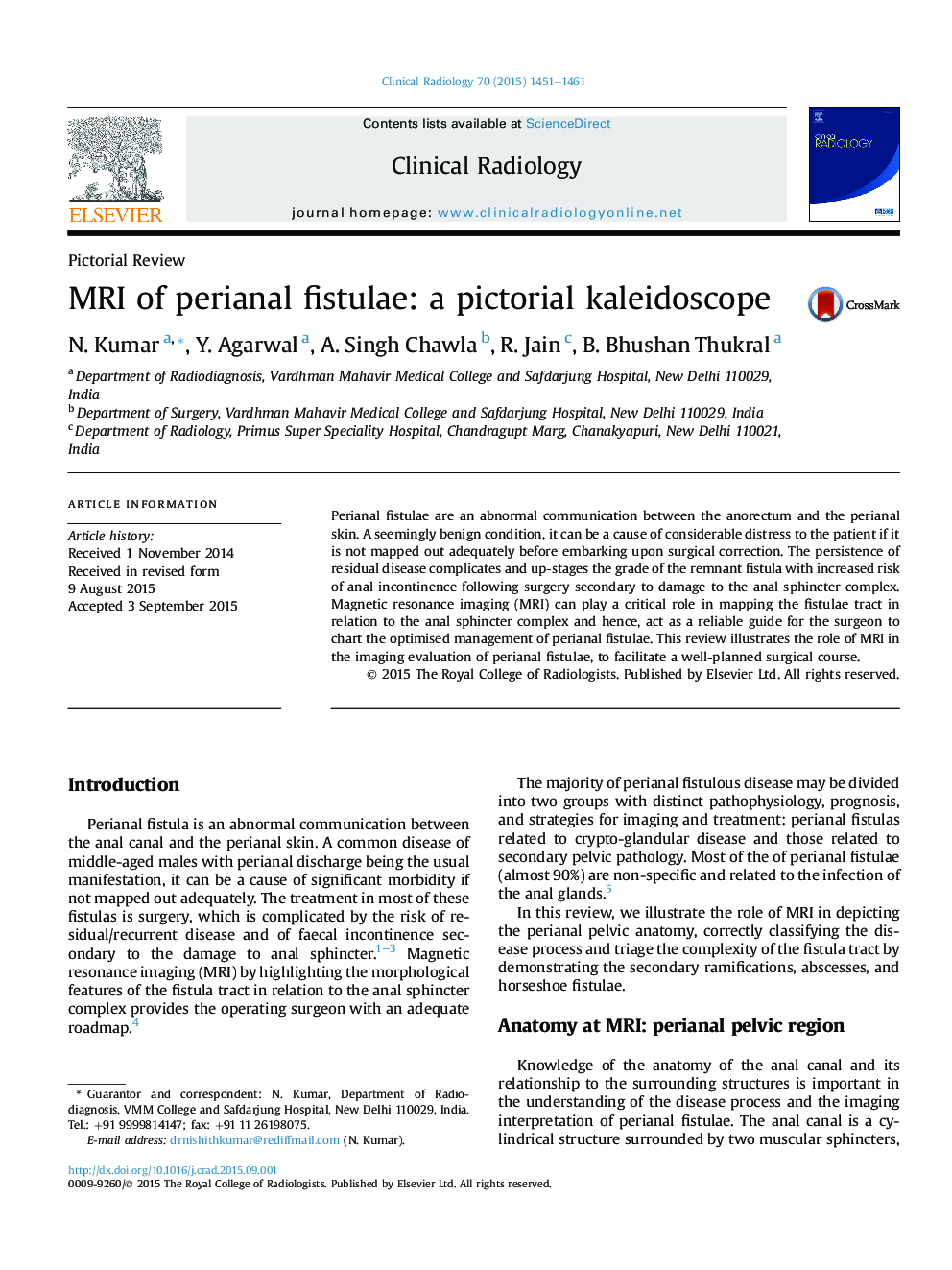 MRI of perianal fistulae: a pictorial kaleidoscope