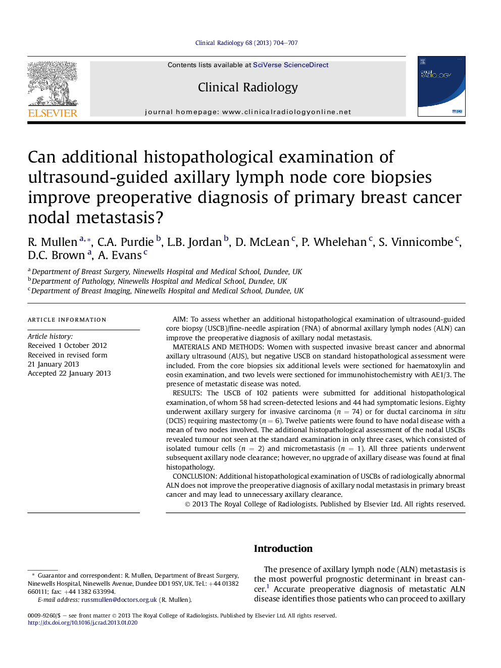 Can additional histopathological examination of ultrasound-guided axillary lymph node core biopsies improve preoperative diagnosis of primary breast cancer nodal metastasis?