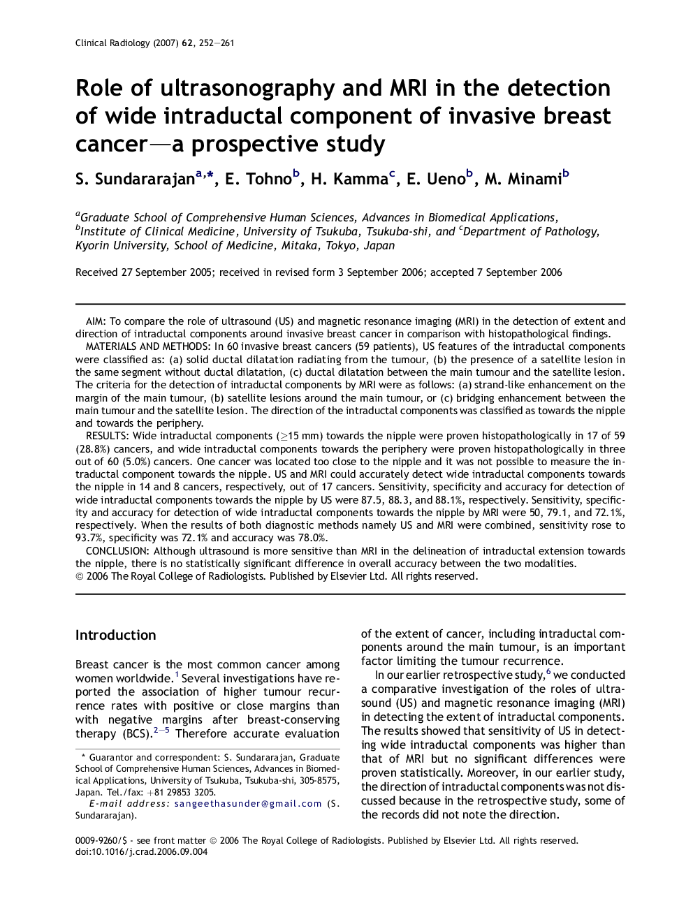 Role of ultrasonography and MRI in the detection of wide intraductal component of invasive breast cancer-a prospective study