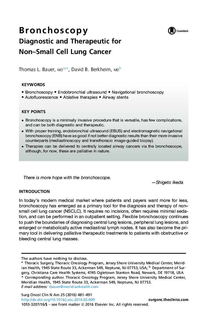 Bronchoscopy