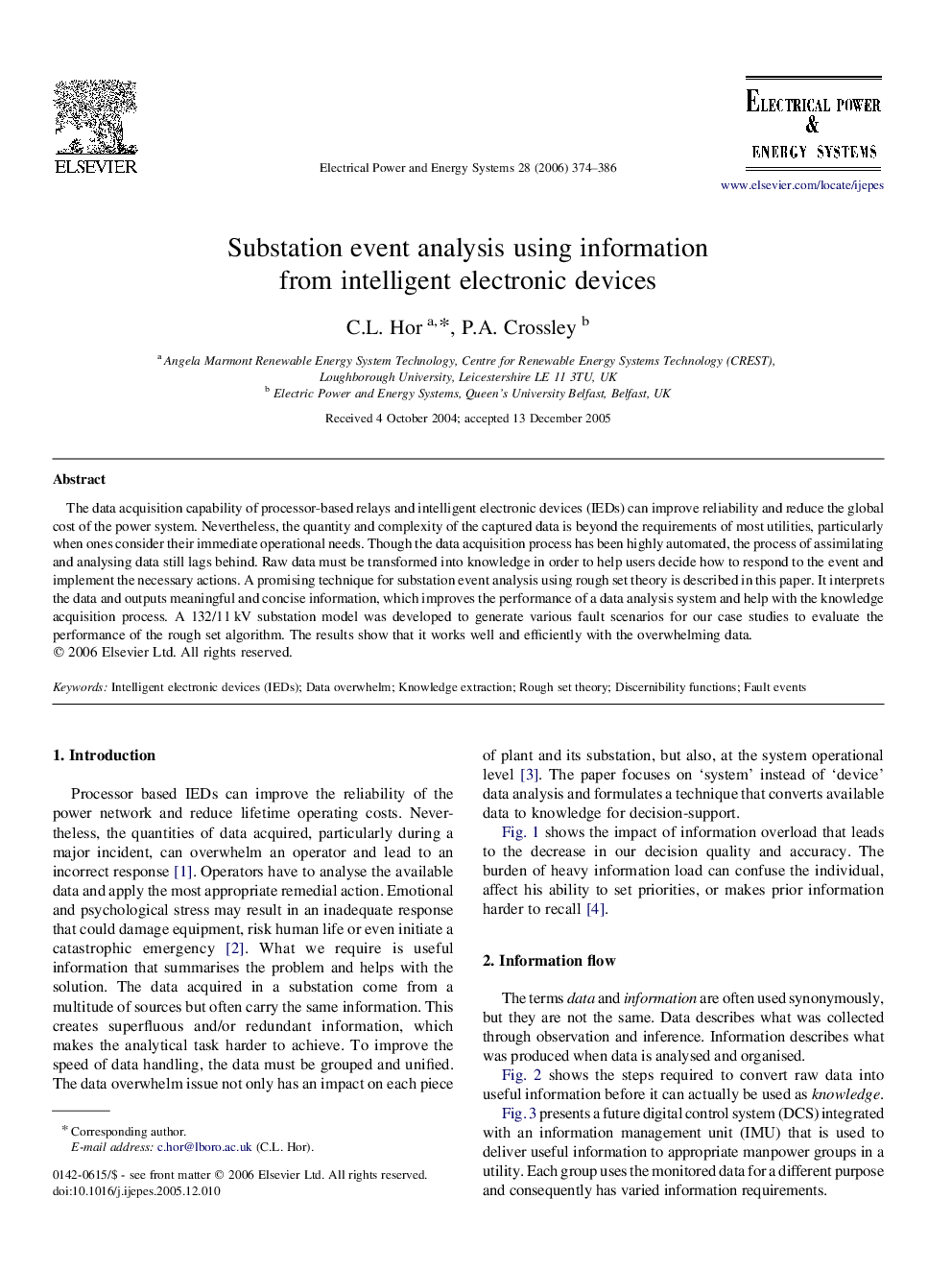 Substation event analysis using information from intelligent electronic devices