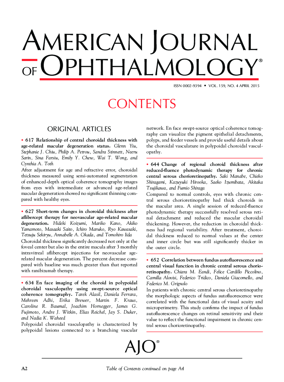 Table of Contents