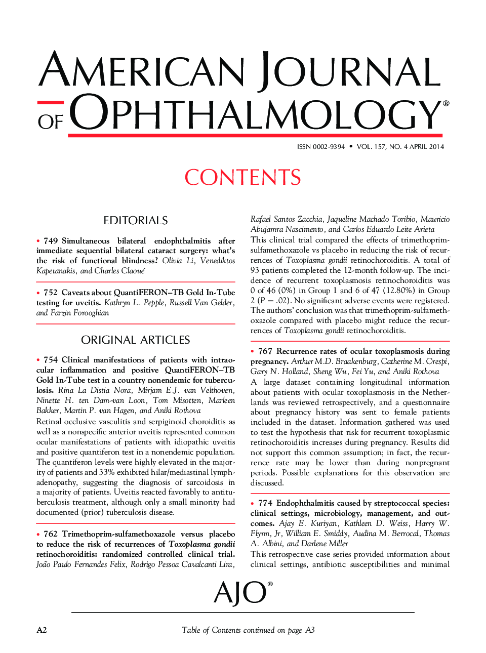 Table of Contents