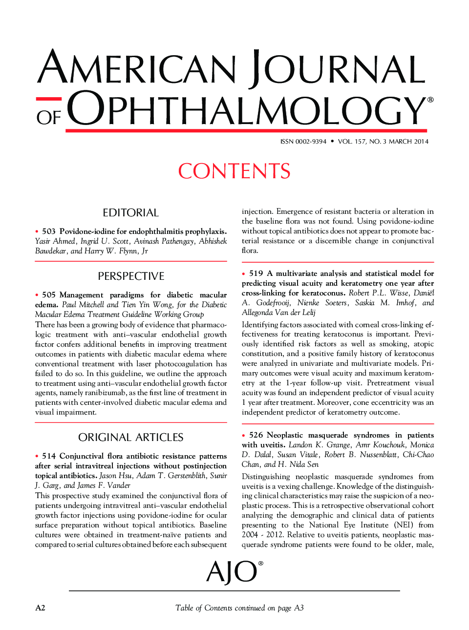 Table of Contents