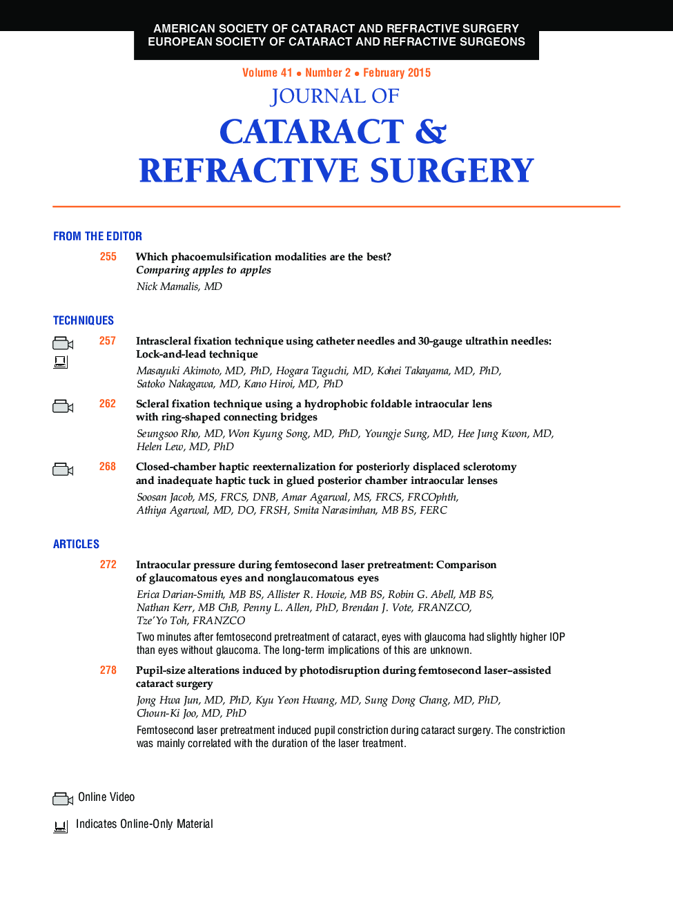 Table of Contents