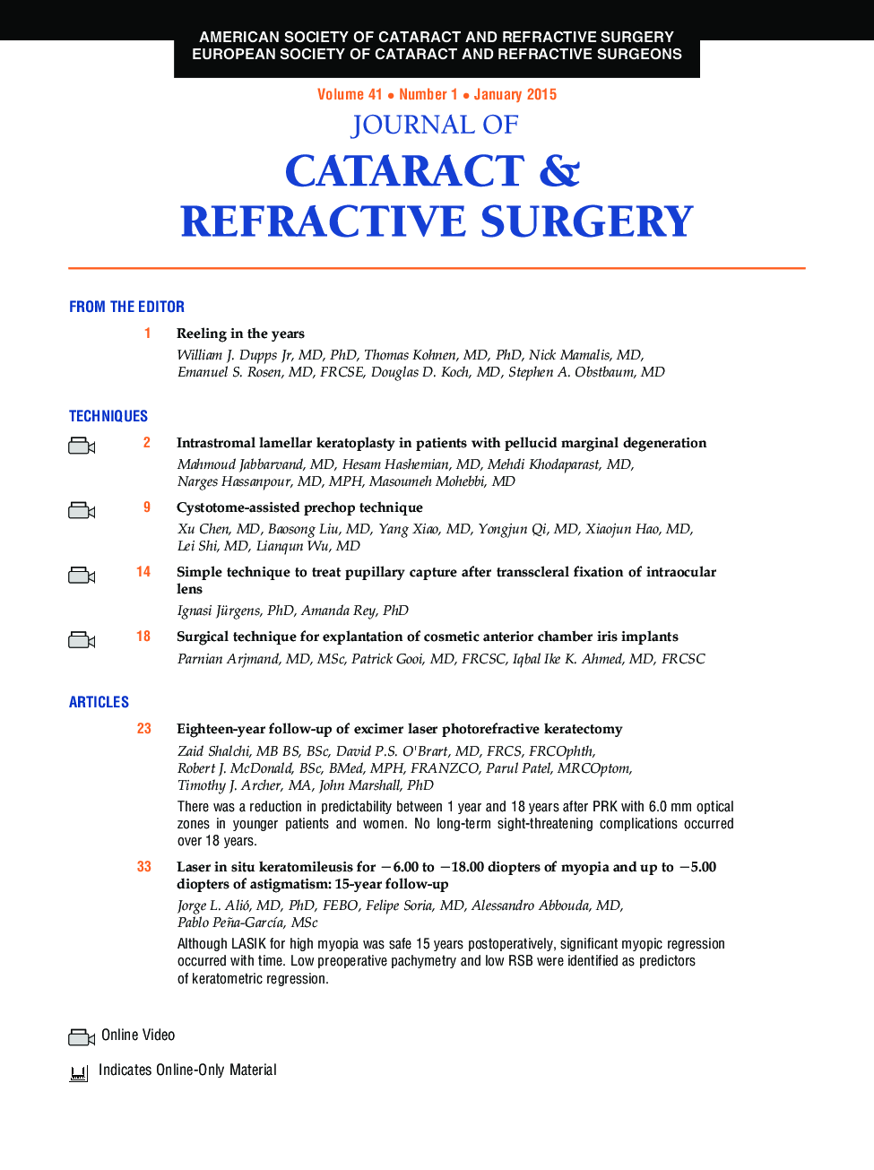 Table of Contents
