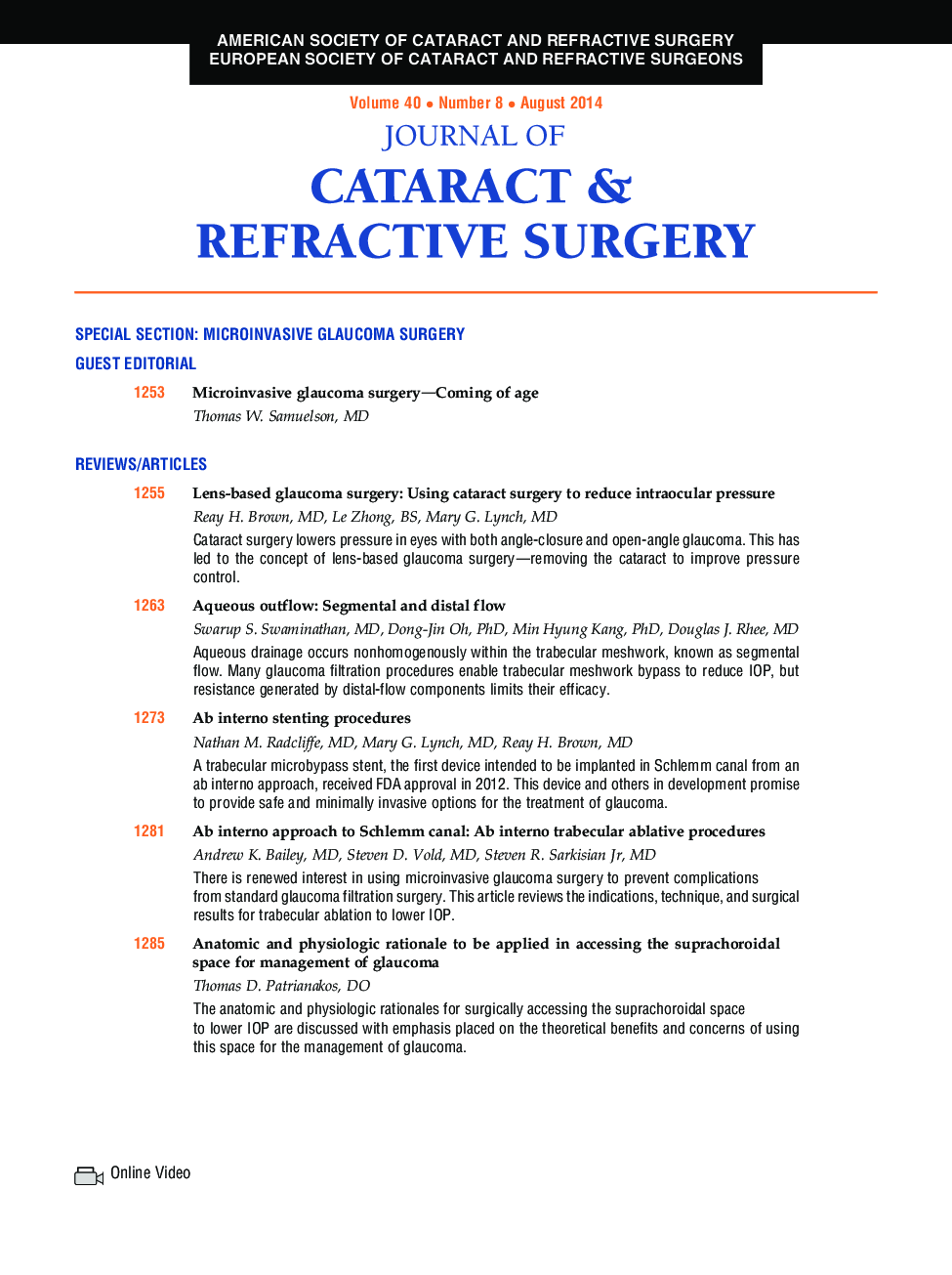 Table of Contents