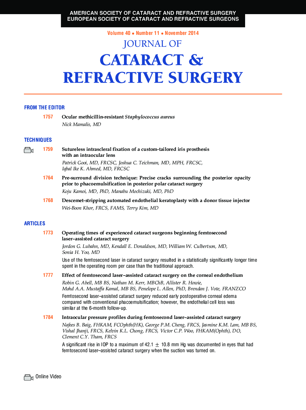 Table of Contents