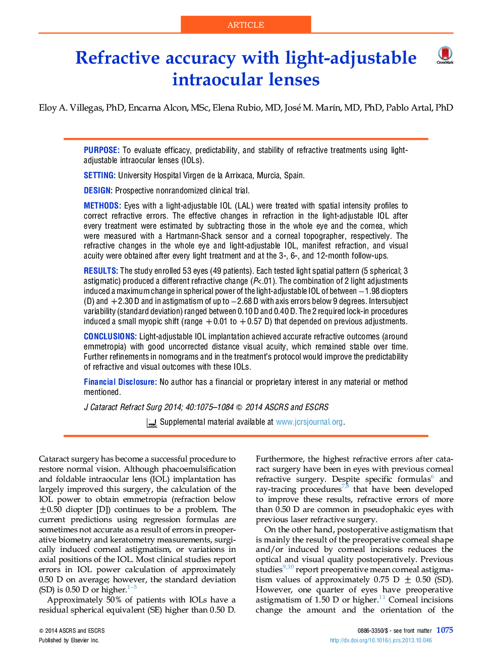 Refractive accuracy with light-adjustable intraocular lenses