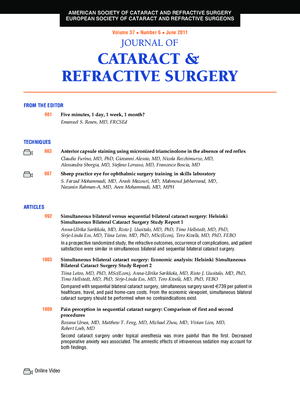 Table of Contents