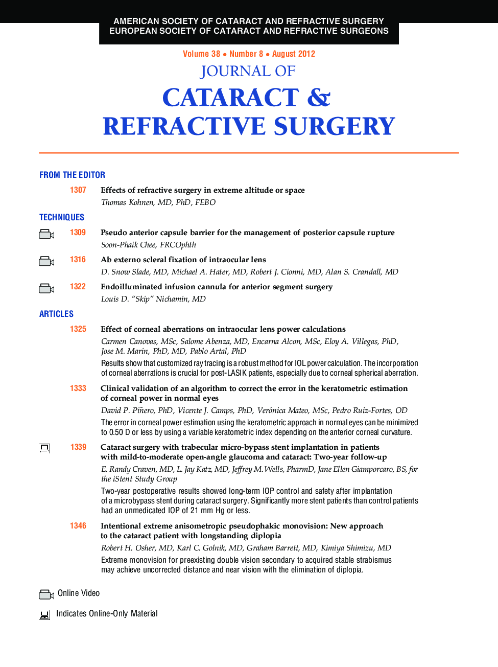 Table of Contents